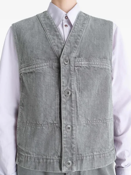 Vestă denim Lemaire gri