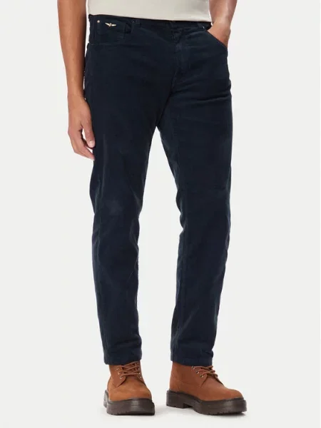 Aeronautica Militare Blugi Bleumarin Straight Leg