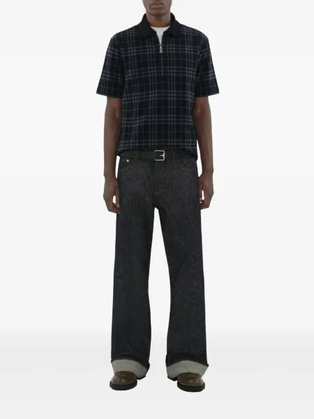 Polo Burberry în carouri negru