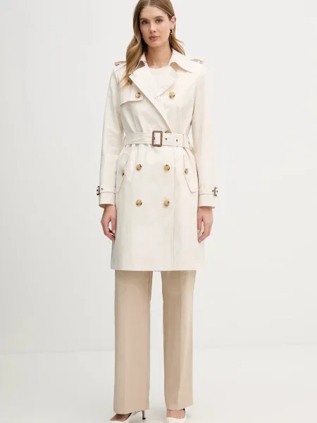 Joseph Ribkoff spodnie szerokie high waist beżowy