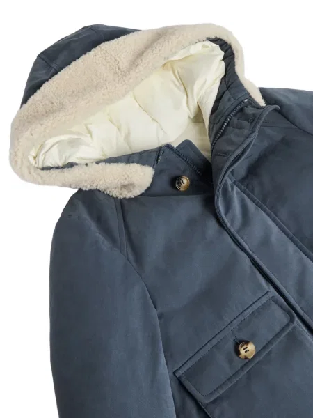 Parka dziecięca Brunello Cucinelli niebieska
