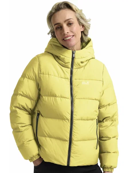 Пуховик Jack Wolfskin Frozen palace jkt w rds жовтий