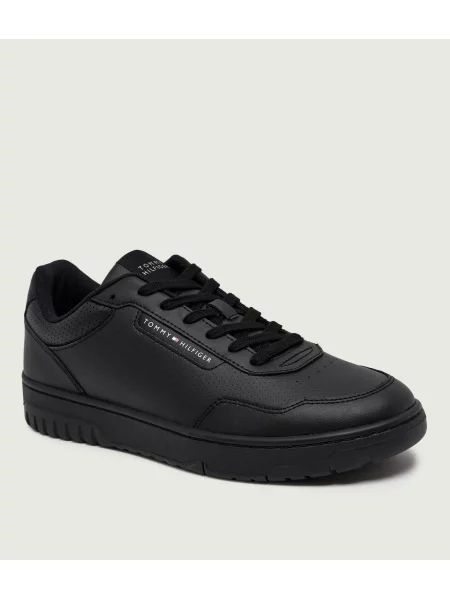 Sneakerși Tommy Hilfiger din piele negru