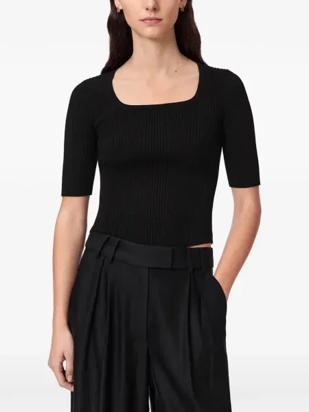 Top Allsaints tricotate negru