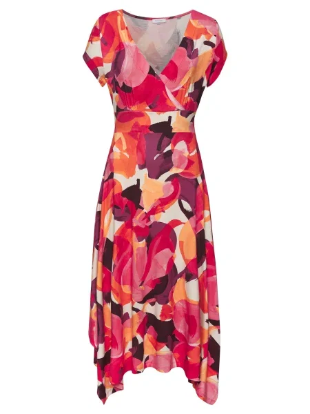 VIVANCE Obleka mešane barve oranžna