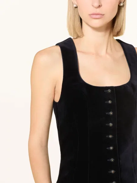 Bluzka Johann & Johanna z gorsetem granatowa