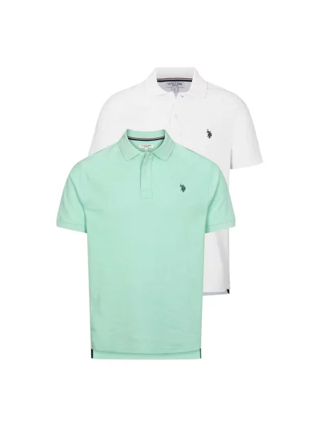 U.S. POLO ASSN. Cămașă UMAlfred mentă verde