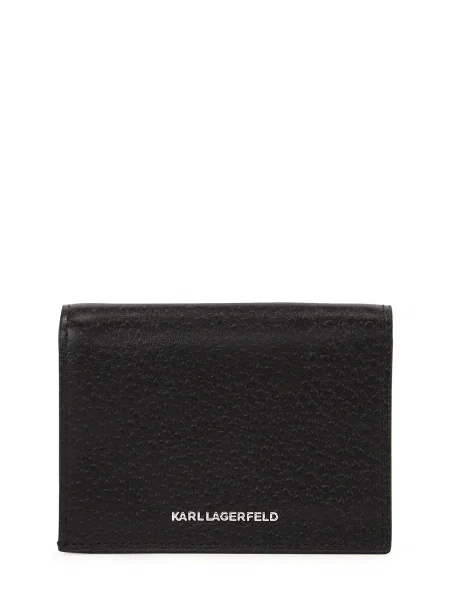 Karl Lagerfeld Peňaženka IKON PEBBLE BI-FOLD zmiešané farby čierna