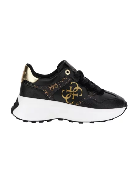 Sneakersy Guess skórzane czarne