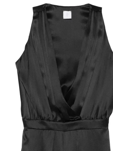 Salopetă Eleventy din satin plic negru