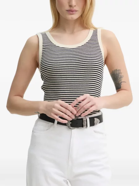 Top Marc O'polo cu dungi tricotate negru