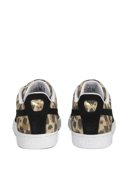 Sneakerși Puma Suede din piele de căprioară cu imprimeu animal print maro