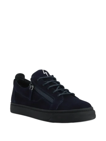 Sneakerși Giuseppe Zanotti Frankie din dantelă albastru