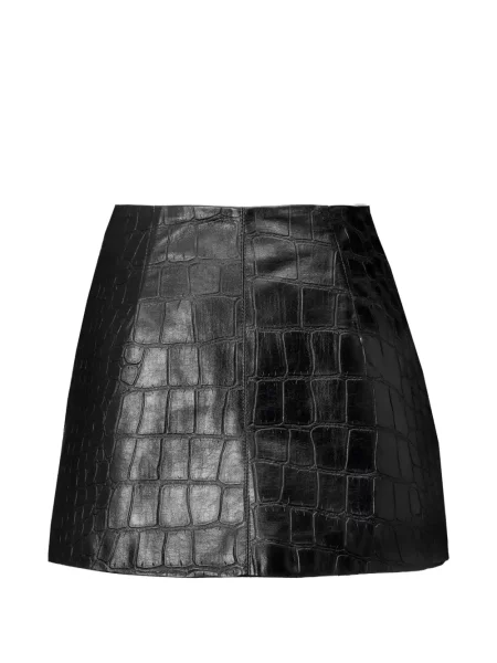Fustă din piele Dancassab negru