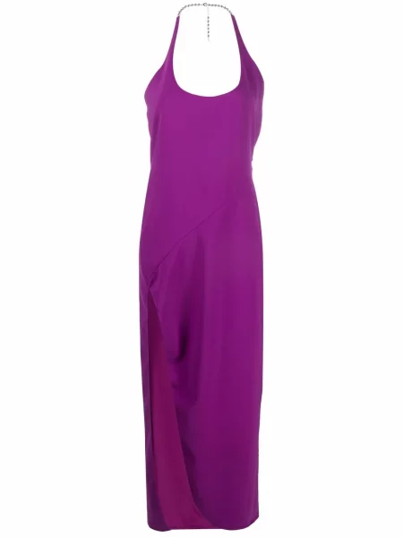 Rochie The Attico cu crăpătură violet