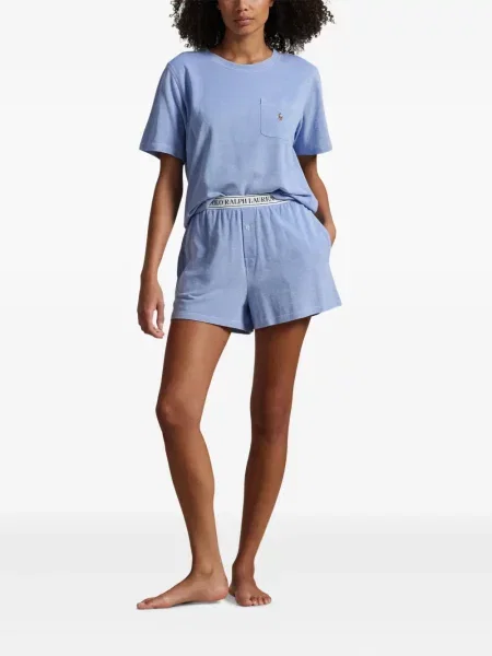 Șosete Polo Ralph Lauren cu 5 buzunare cu broderie tricotate albastru