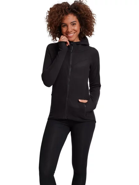 Hoodie Urban Classics iz flisa črna