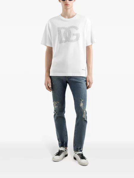 Tricou Dolce & Gabbana cu imagine alb