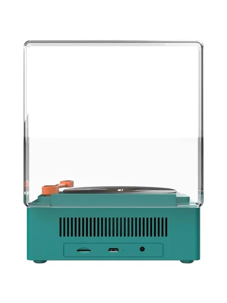 MOB boxă cu ceas deşteptător Gramofon albastru