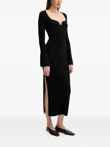 Rochie From Future cu motiv cu inimi de costum negru