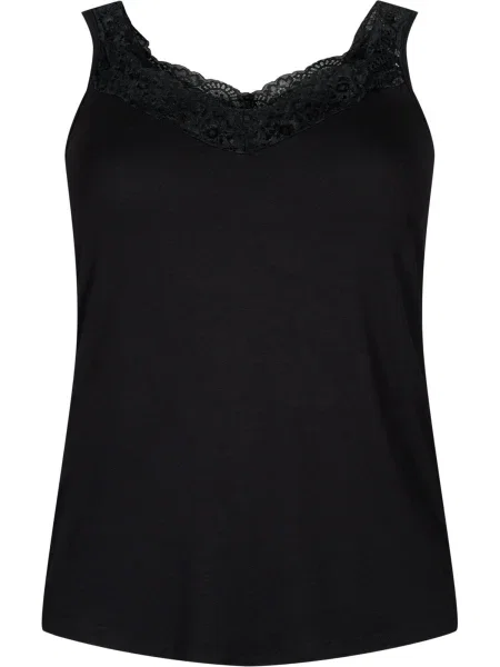 Top Zizzi negru