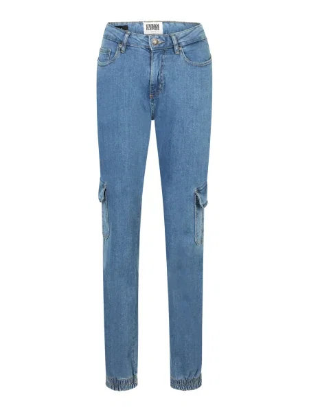 Urban Classics Rifľové kapsáče denim modrá