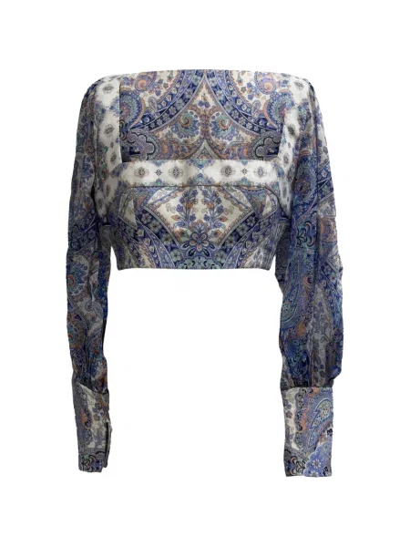 Top Zimmermann cu imagine cu model paisley albastru