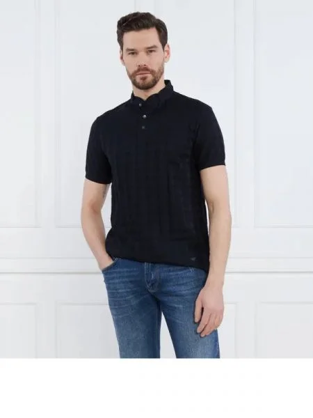 Emporio Armani Tenisz póló kék