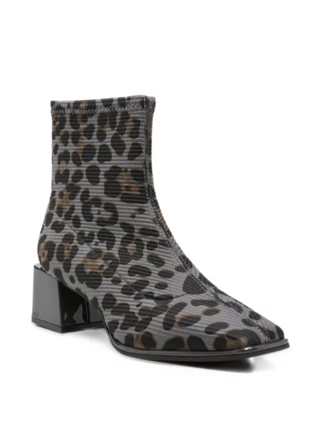 Cizme scurte Gioseppo cu imagine cu model leopard gri