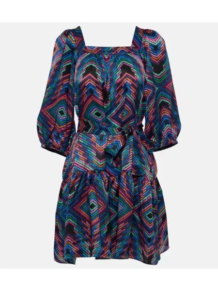 Rochie Eres din satin cu imagine