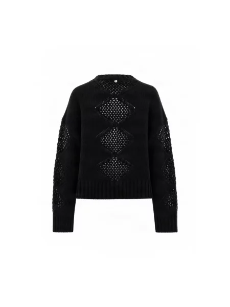 Dzianinowy sweter Liu Jo czarny