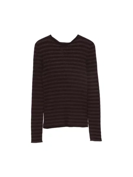 Sweter Twinset brązowy