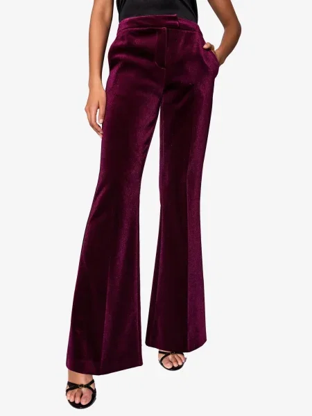 Lipsy Pantaloni cu dungă mov zmeură