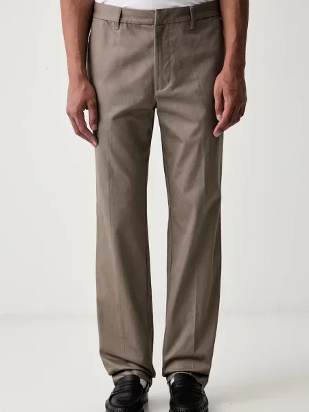 Emporio Armani pantaloni regular pentru bărbați din cu bej