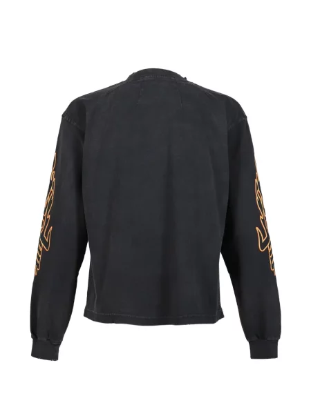 Lung tricou Jun/nakayama cu imagine negru