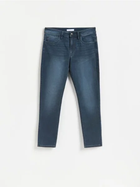 Reserved Jeansy slim fit granatowy