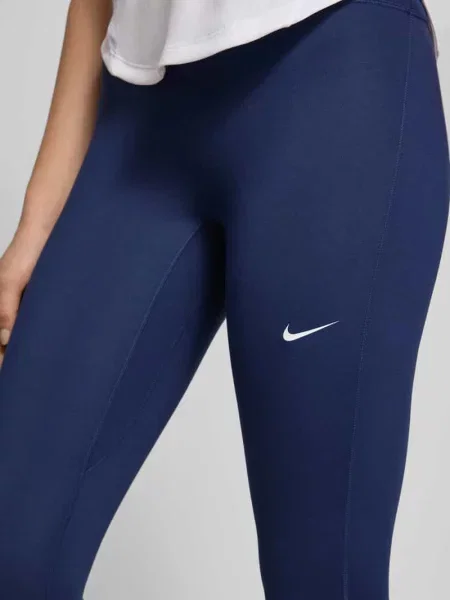 Legginsy z nadrukiem z logo model One' Nike Training granatowe