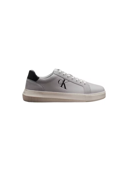 Trampki Calvin Klein casual skórzane chunky szare