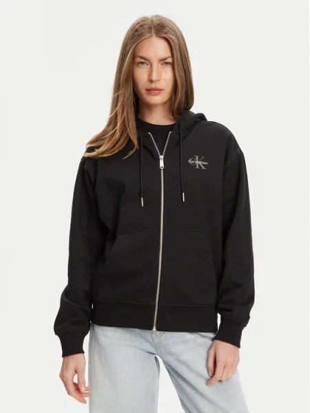 Calvin Klein Jeans Bluză Monologo negru