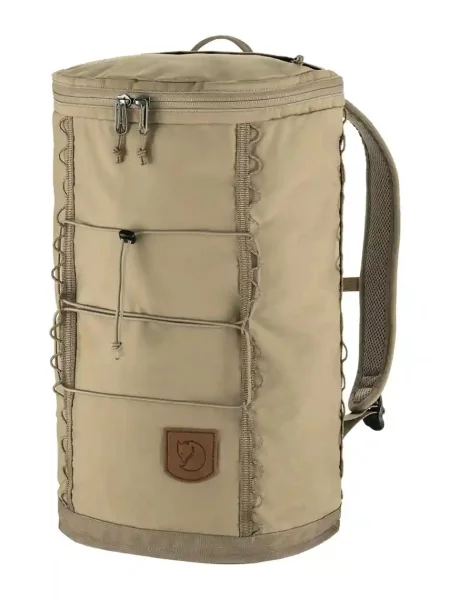 Fjallraven hátizsák Singi zöld nagy sima bézs