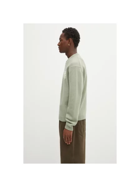Sweter Maison Kitsune wełniany zielony