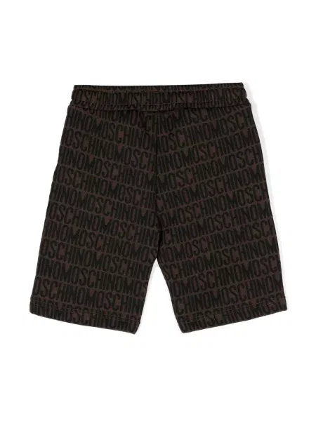 Szorty dziecięce Moschino brązowe