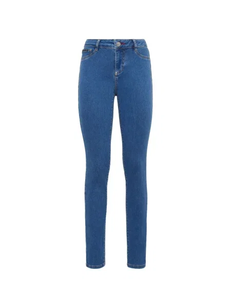 Blugi skinny Philipp Plein skinny fit cu autograf albastru