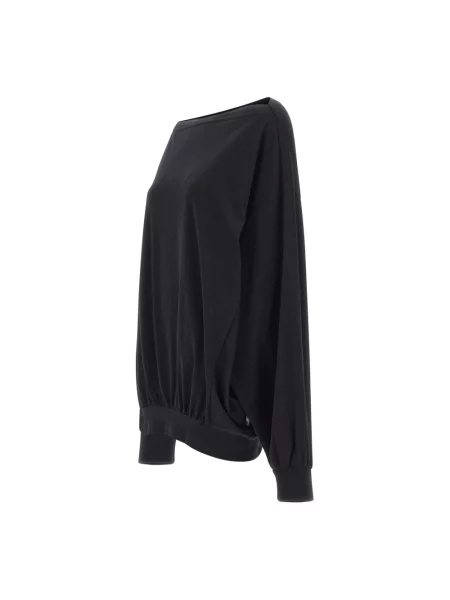 Sweter Mm6 Maison Margiela z okrągłym dekoltem czarny
