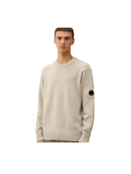 Sweter C.p. Company ze stójką beżowy