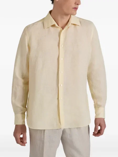 Cămașă Glanshirt cu dungi galben