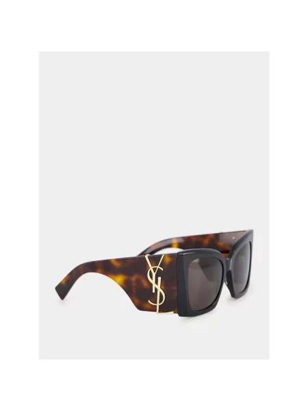 Okulary przeciwsłoneczne Saint Laurent brązowe