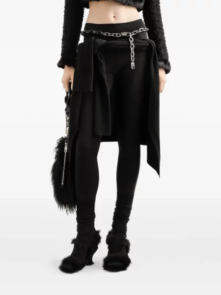 Leggings Dolce & Gabbana din jerseu negru