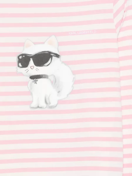Μπλούζα Karl Lagerfeld με σχέδιο ροζ
