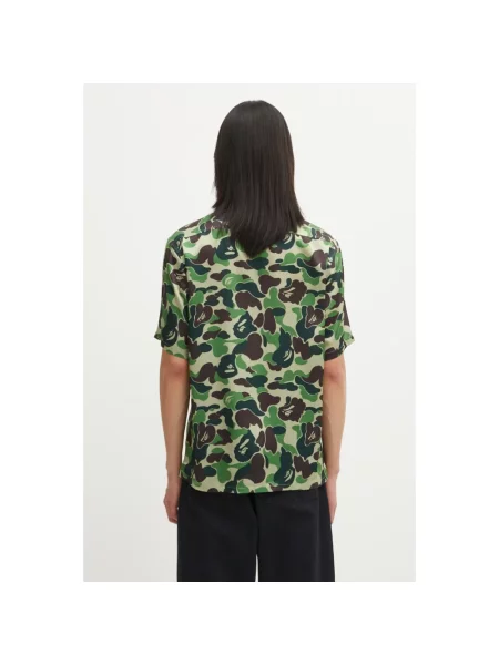 A Bathing Ape koszula Camo zielony